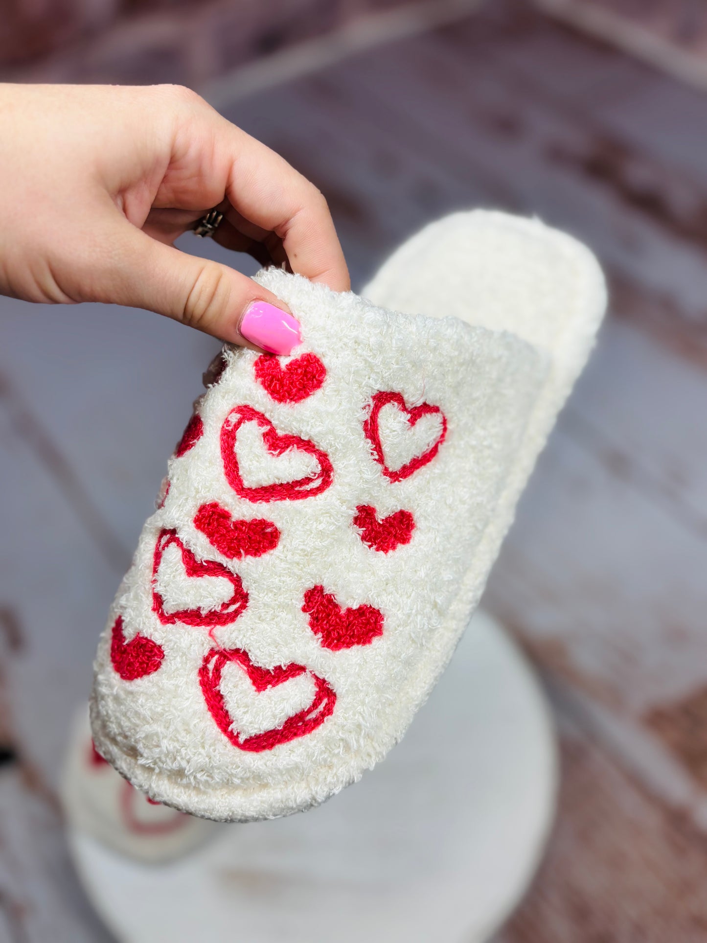 Valentine Heart Slippers