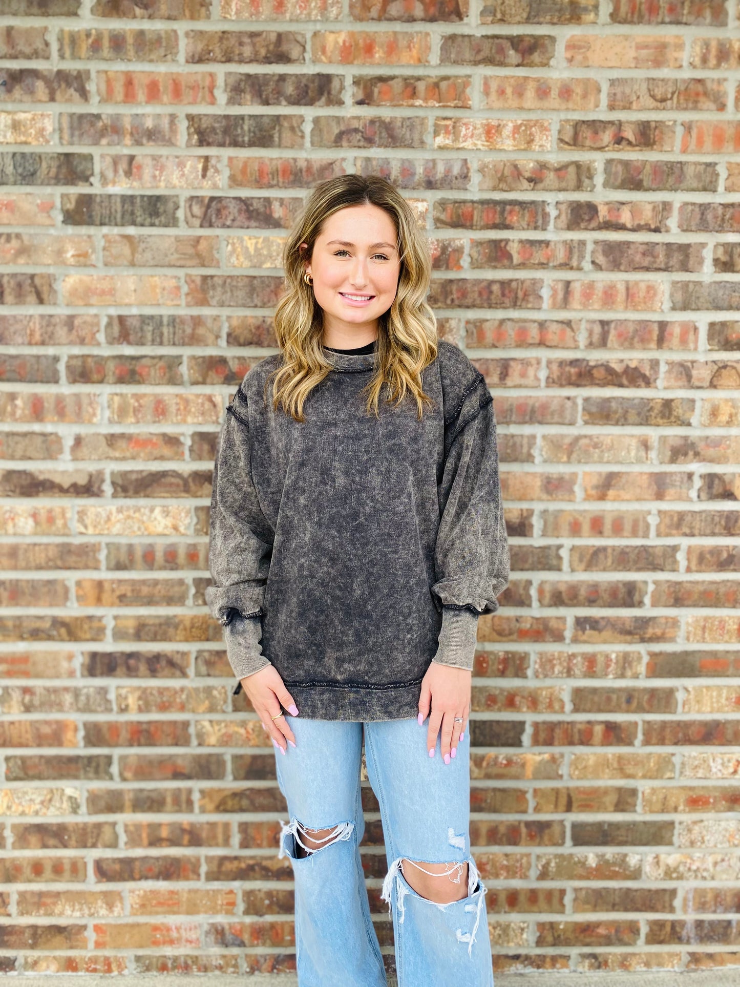 Margo Acid Wash Sweatshirt