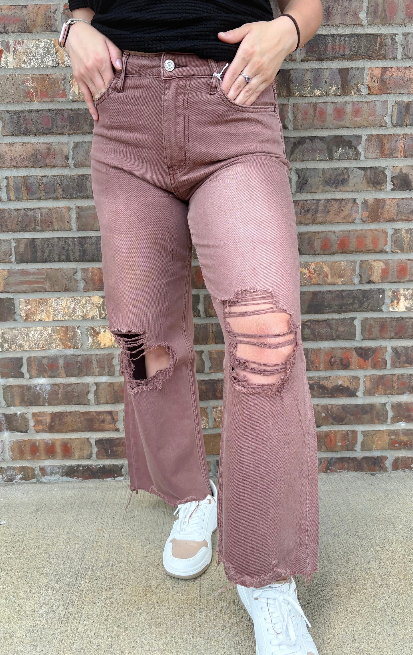 Leslie's 90's Vintage Crop Flare Jeans