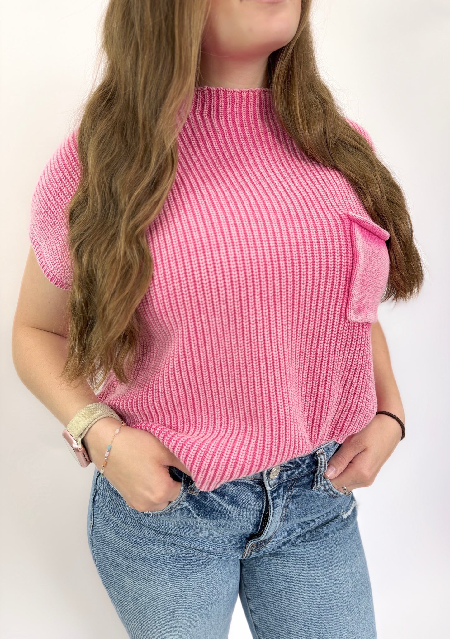 Maggie Mocked Neck Cropped Sweater