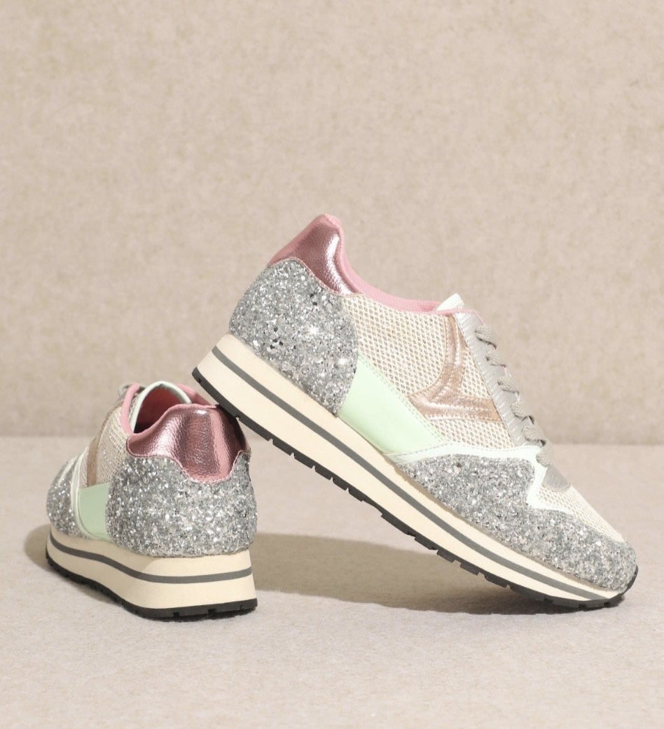 Miumiu Silver Sneakers