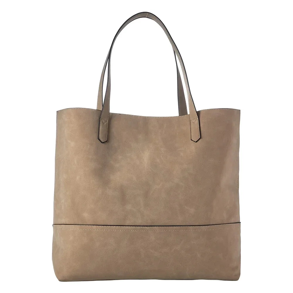 Faux Suede Taylor Tote