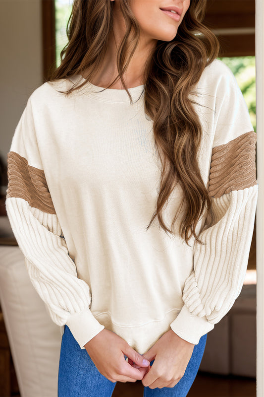 Round Neck Long Sleeve Sweatshirt