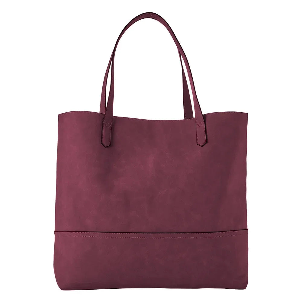 Faux Suede Taylor Tote