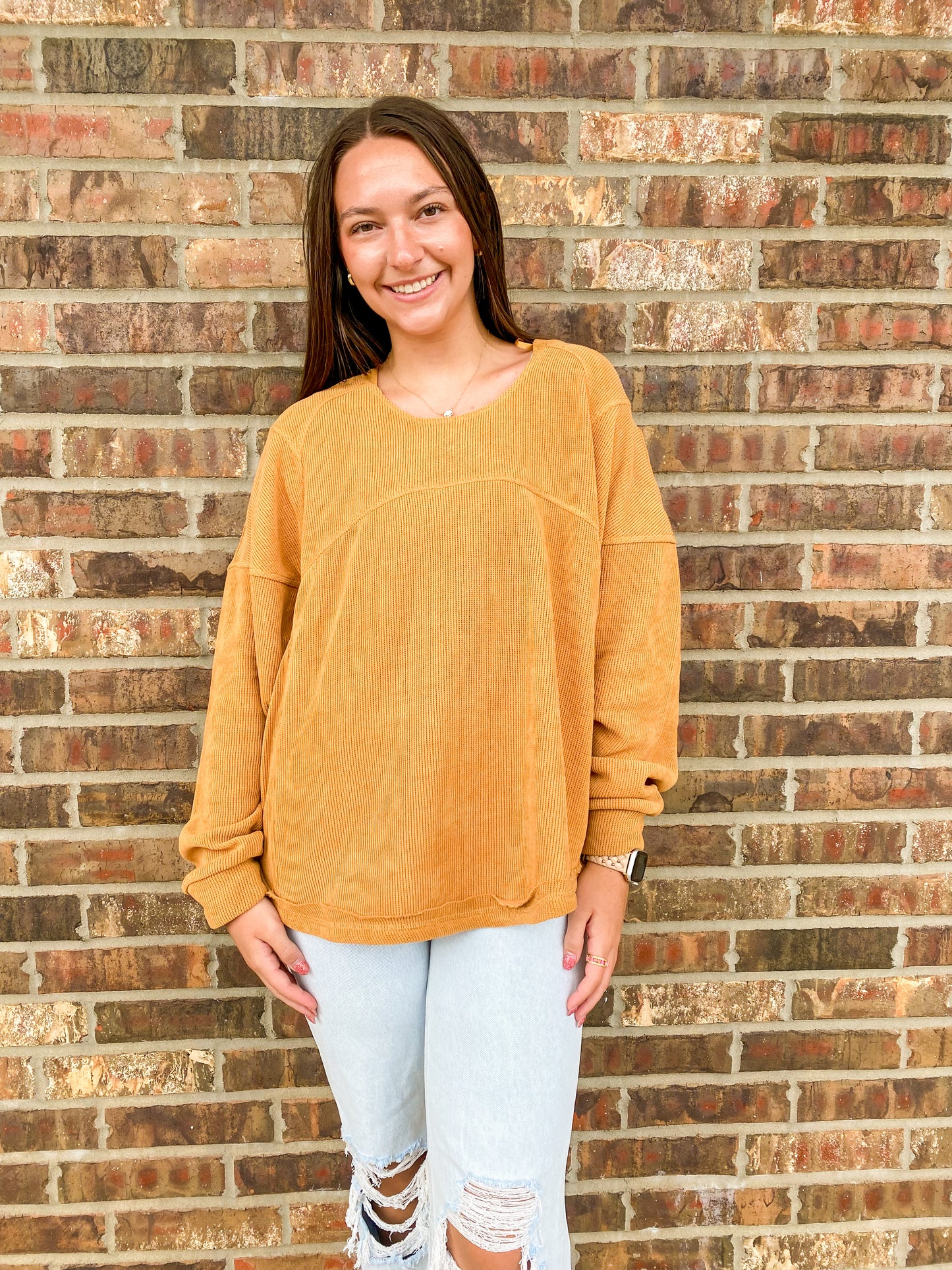 Ayla Oversized Solid Color Top