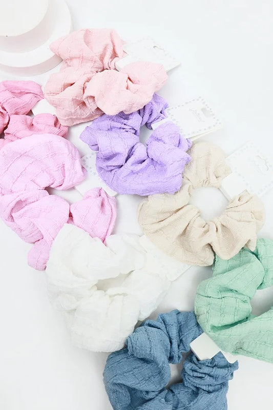 Lily Large Textured Scrunchie