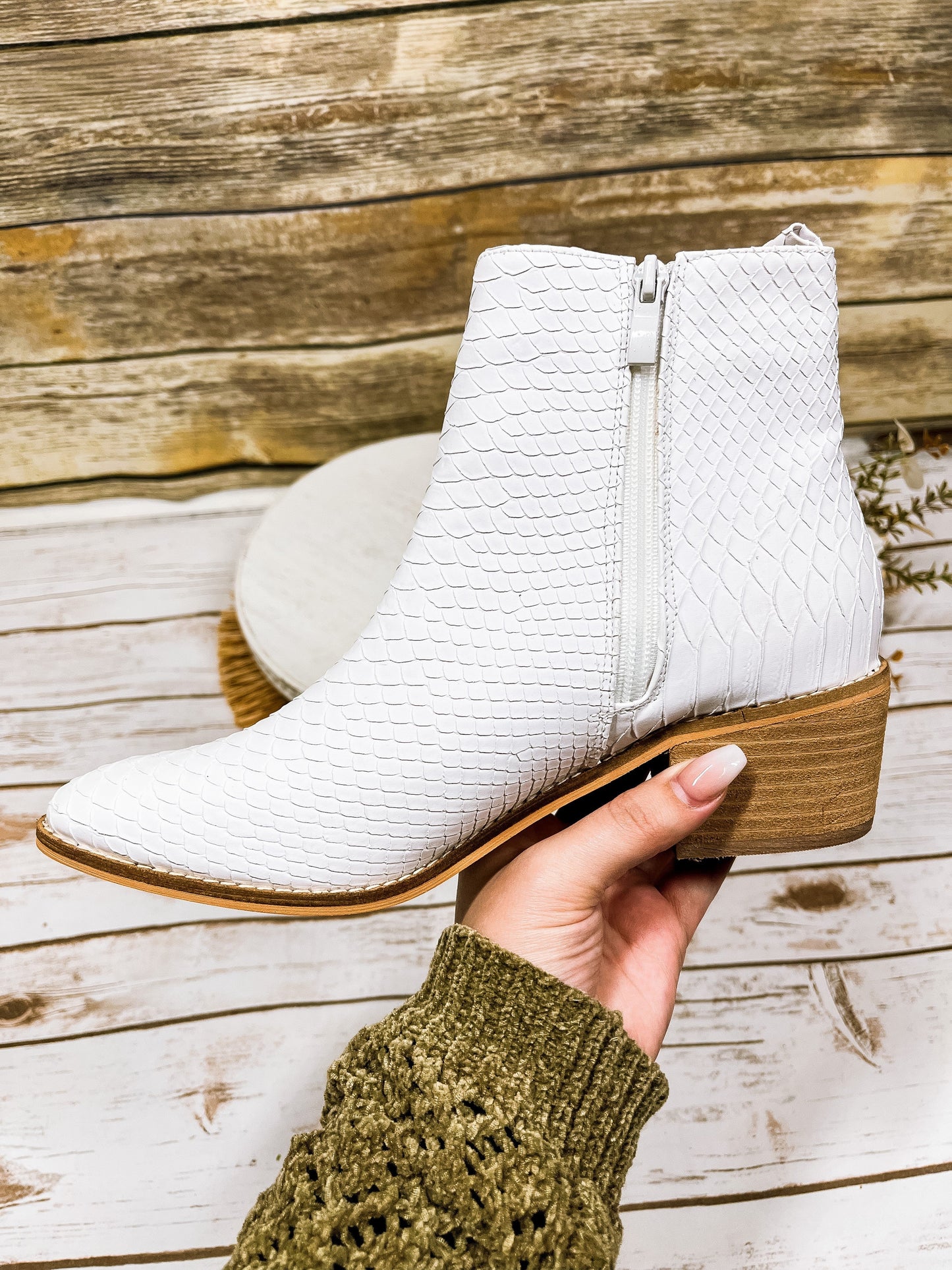 Python Ankle Booties