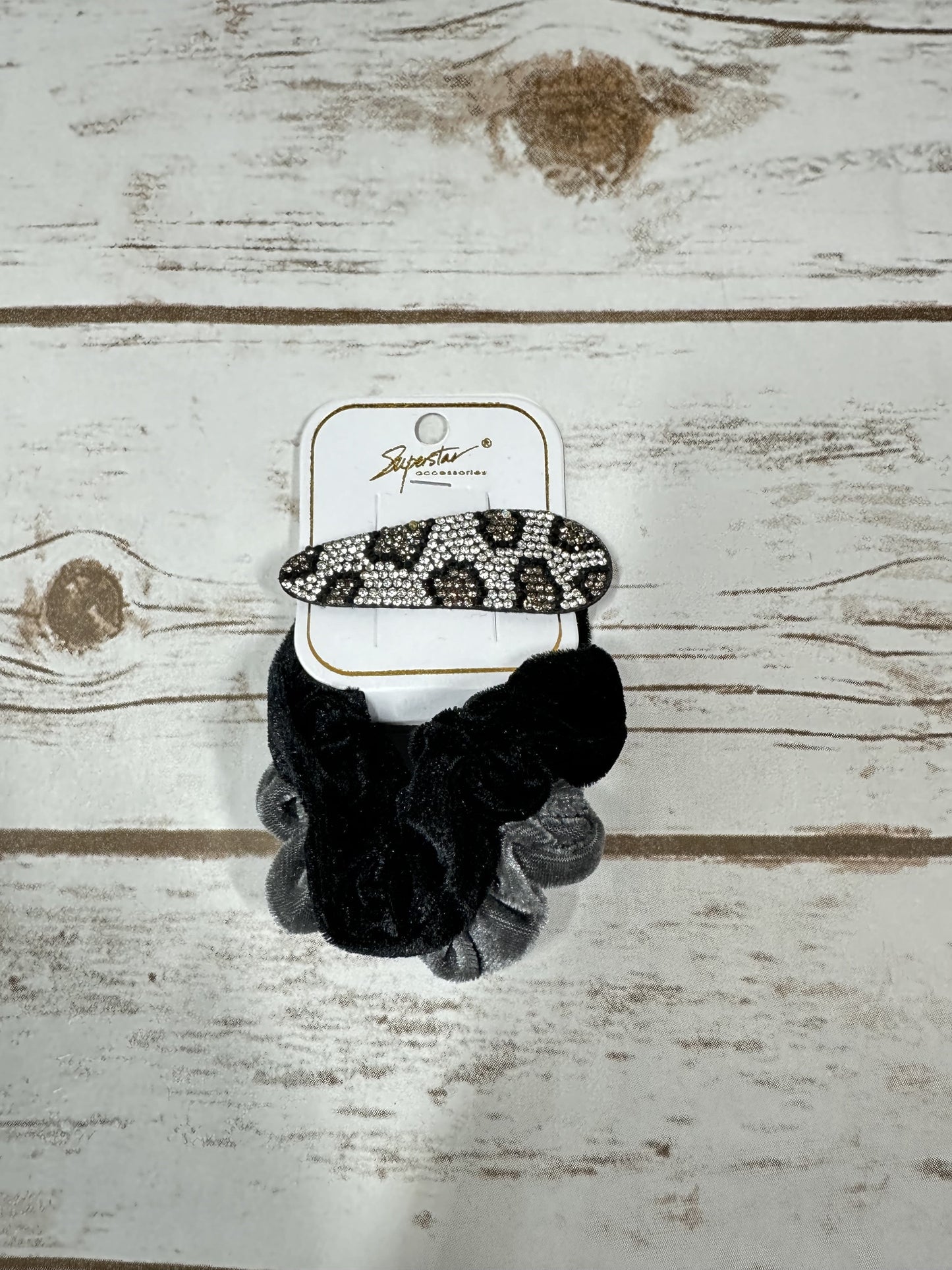 Hair Pin And Velvet Hair Tie Set