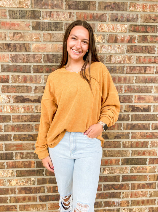 Ayla Oversized Solid Color Top