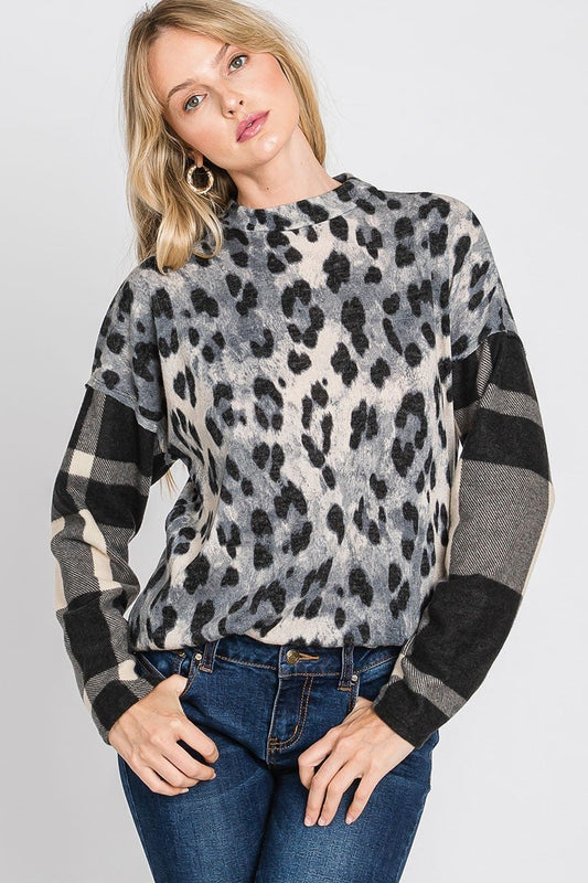 Sienna Leopard Flannel Top