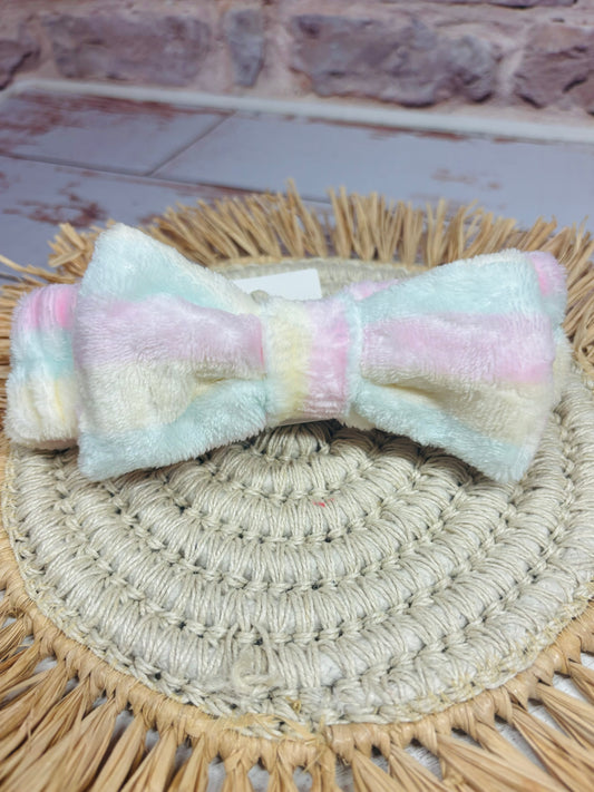 Striped Bowtie Spa Headband