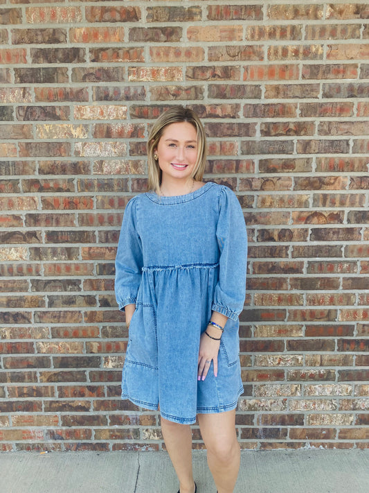 Beau's Light Wash Denim Dress