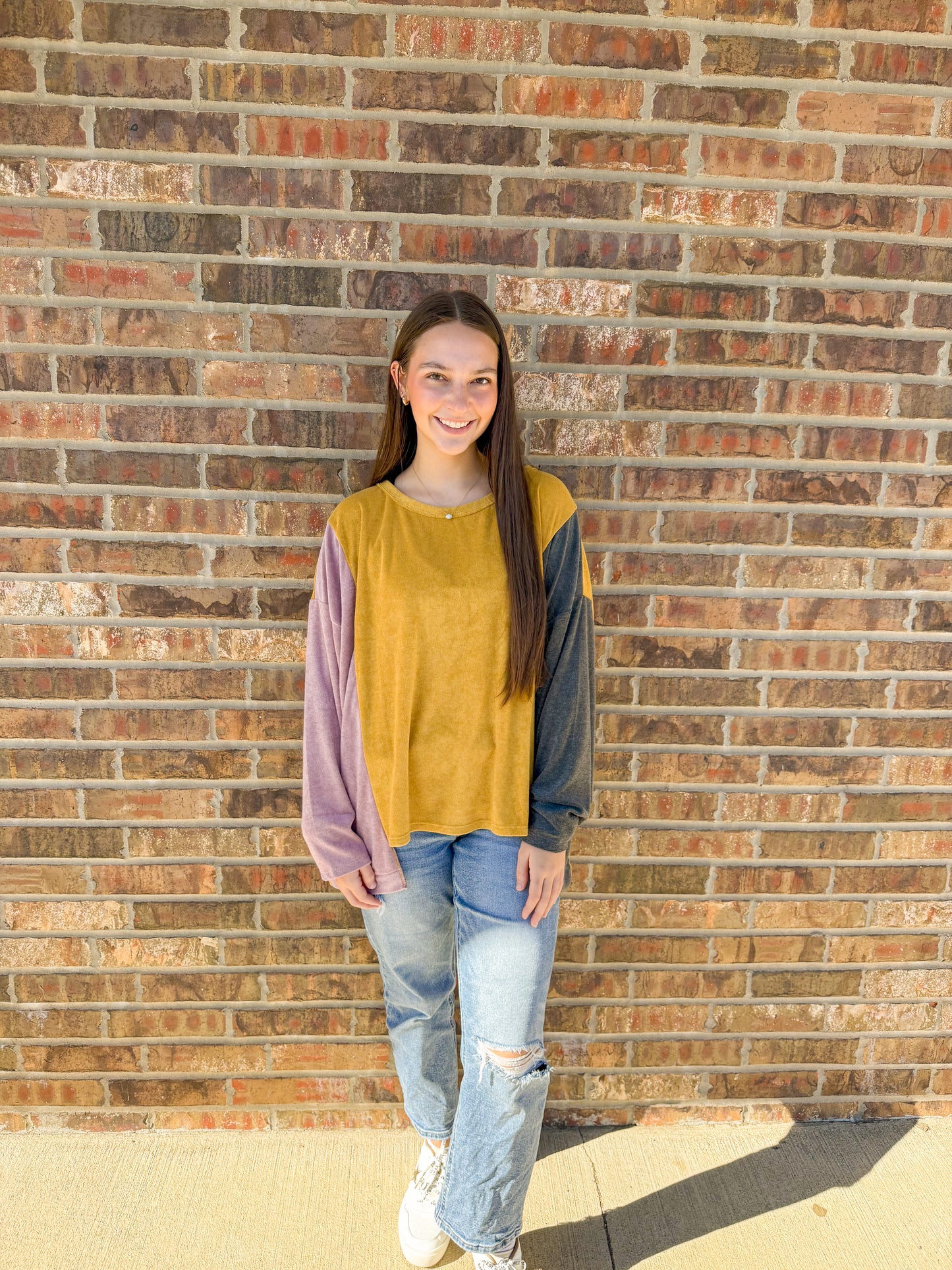 Terry Colorblock Top