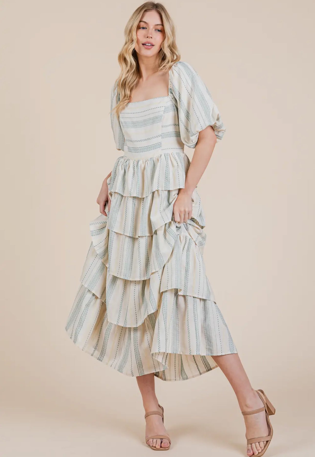 Lainey Layered Stripe Dress