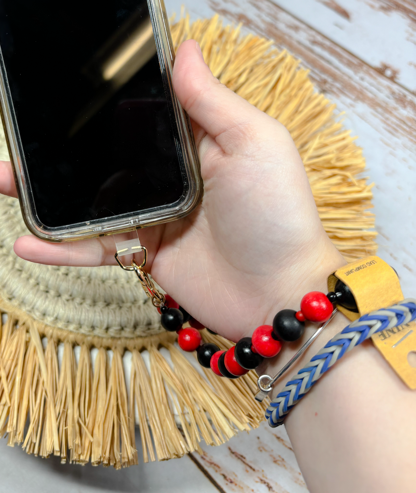 Beaded Phone Wristlet