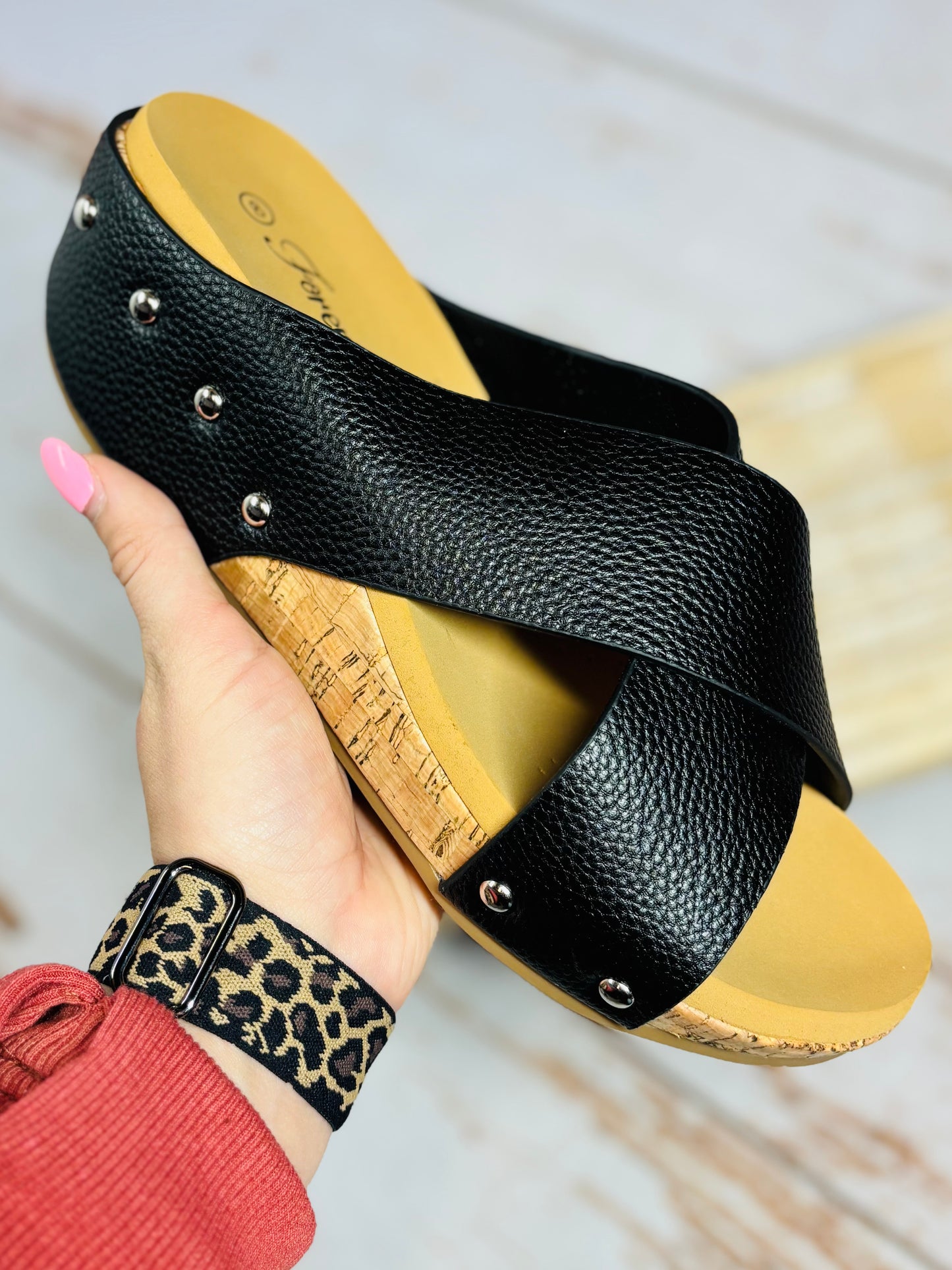 Jane Leather Wedge