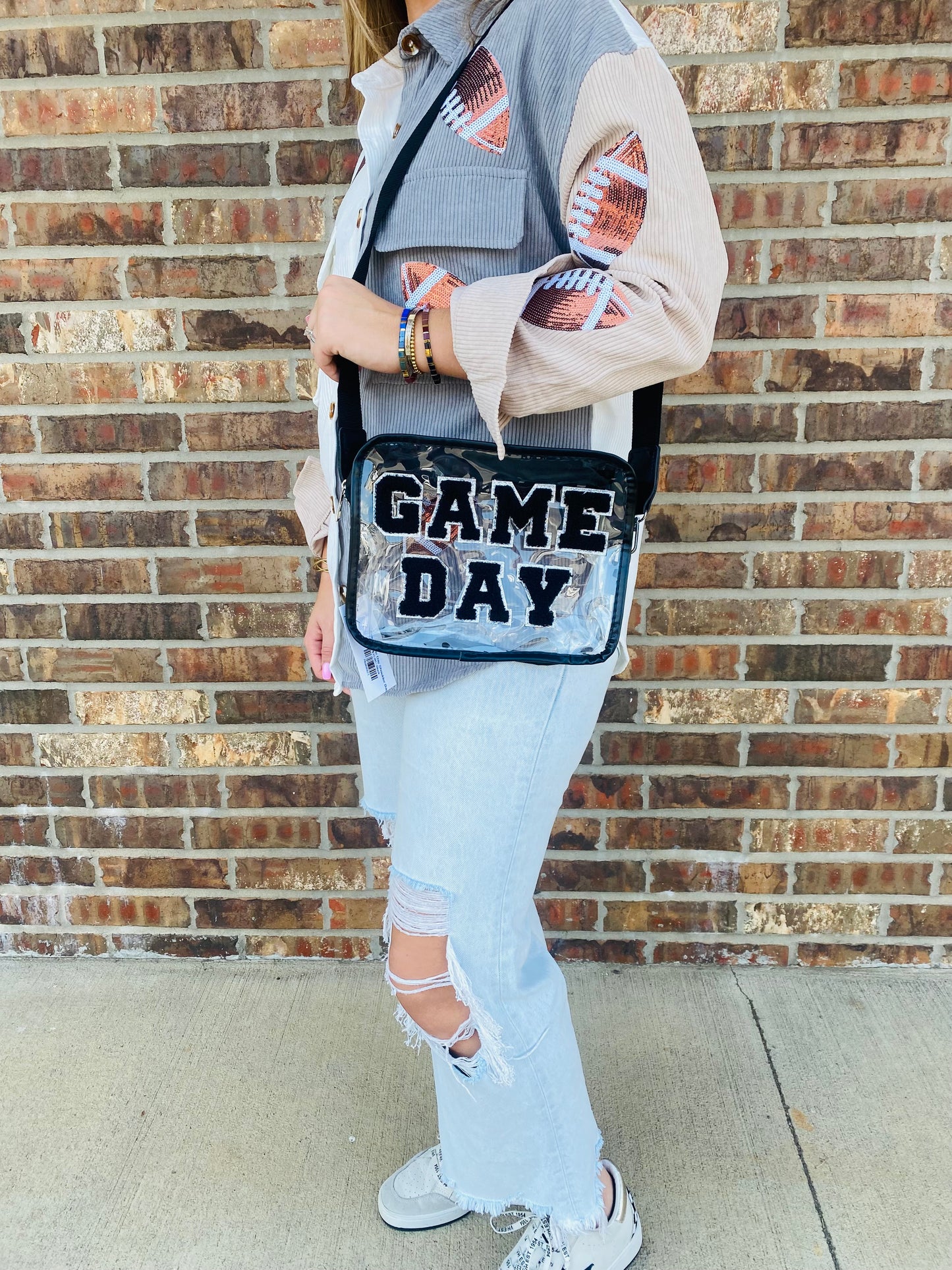 Clear Game Day Shoulder Bag