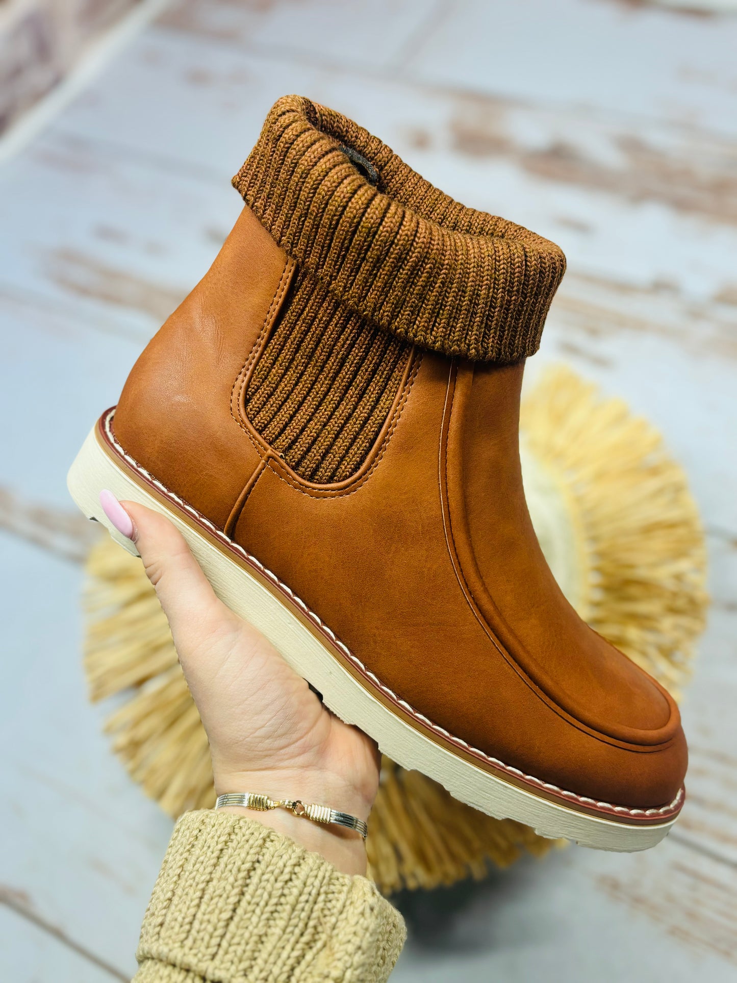 Tally Faux Sock Bootie