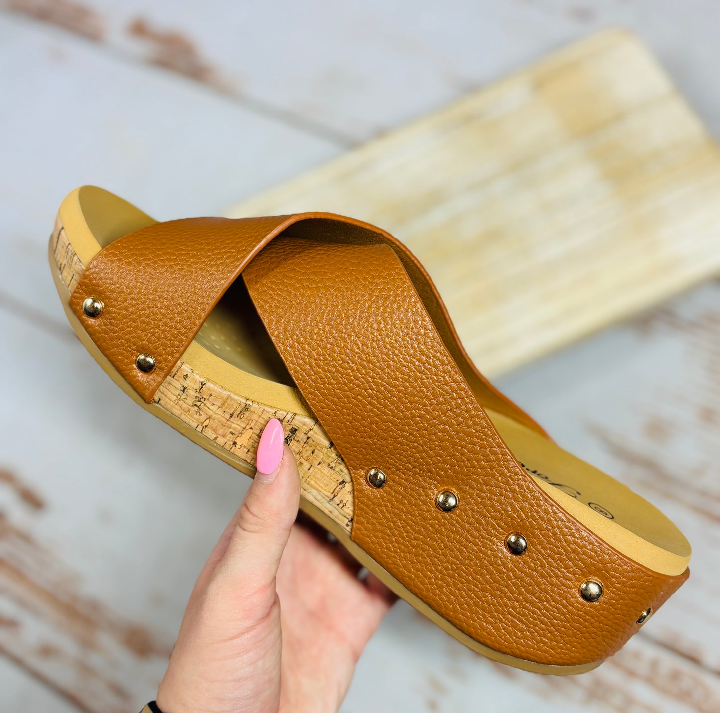 Jane Leather Wedge