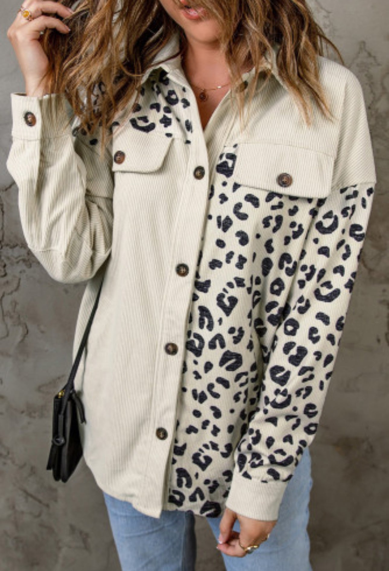 Lisa Leopard Corduroy Jacket