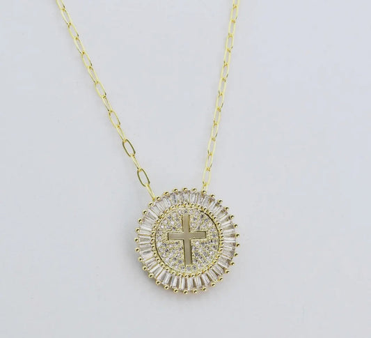 Grace Gold Cross Necklace