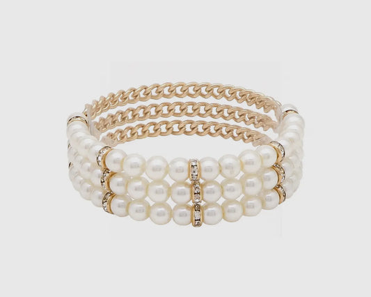 Gold Pearl 5mm Bracelets