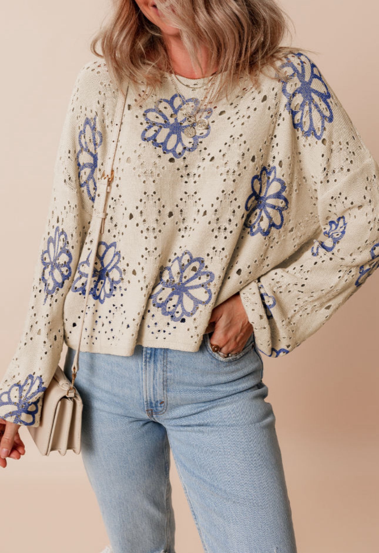 Charidy Crotchet Flower Top