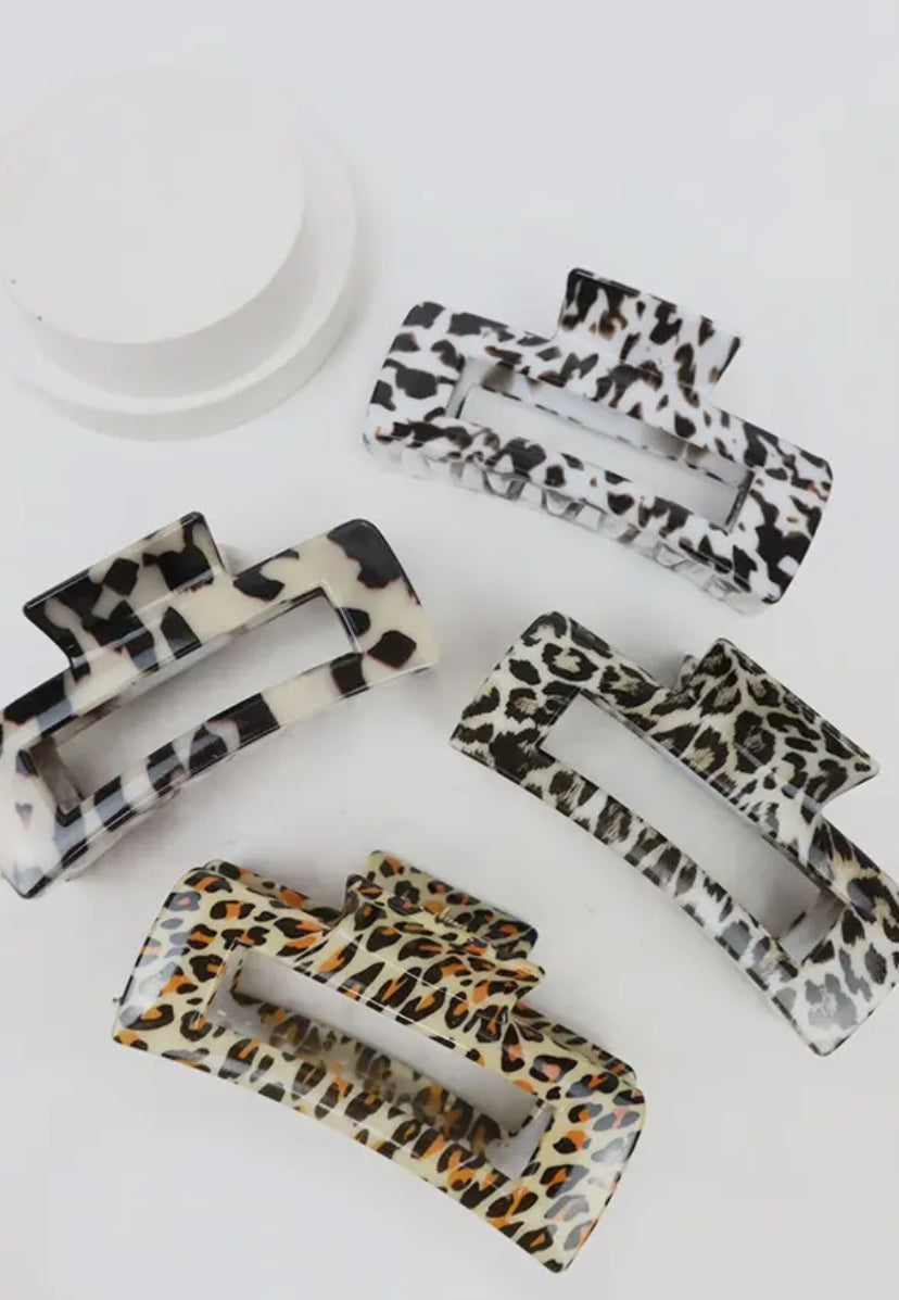 Leopard Claw Clip