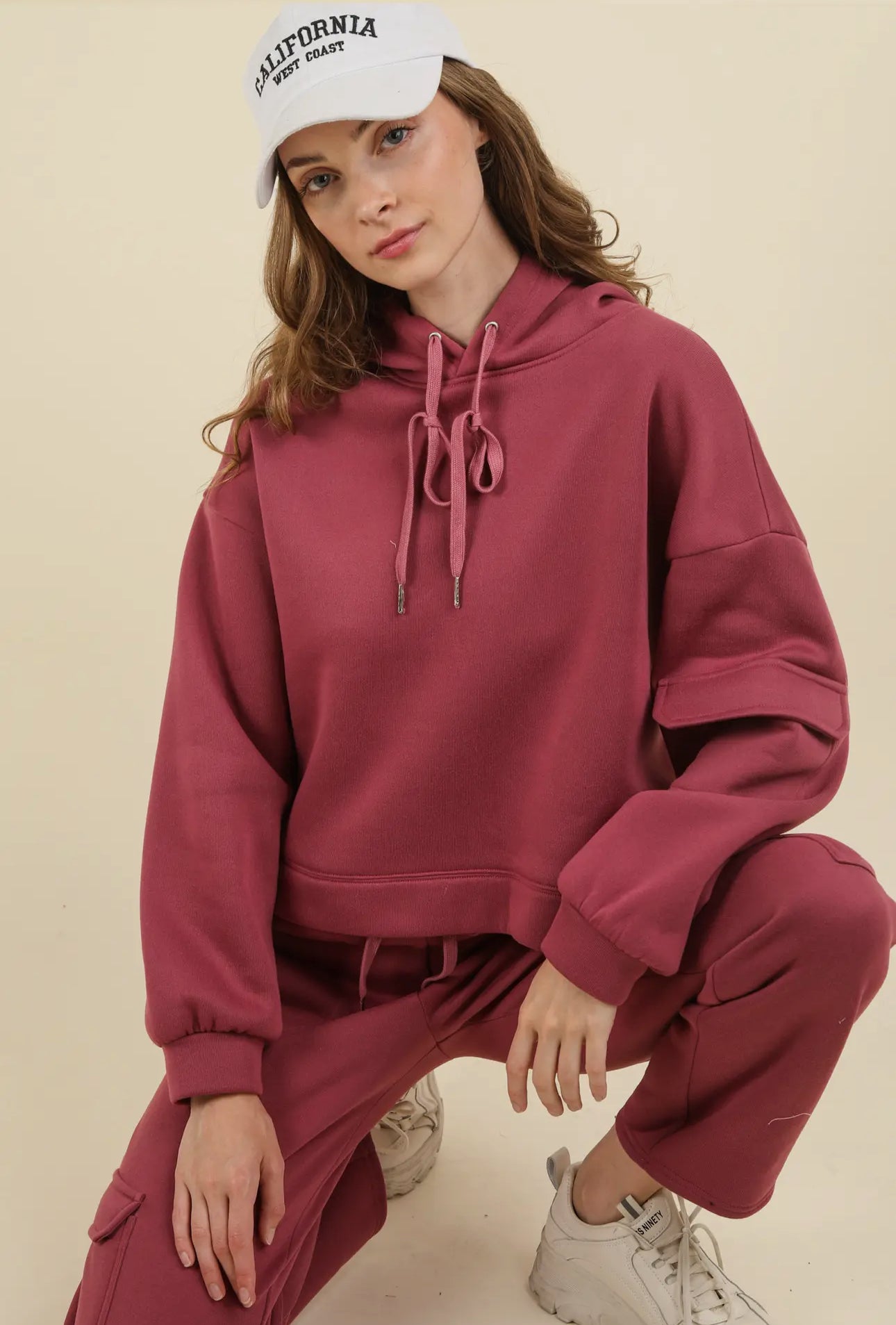 French Knit Hoodie & Pants Set