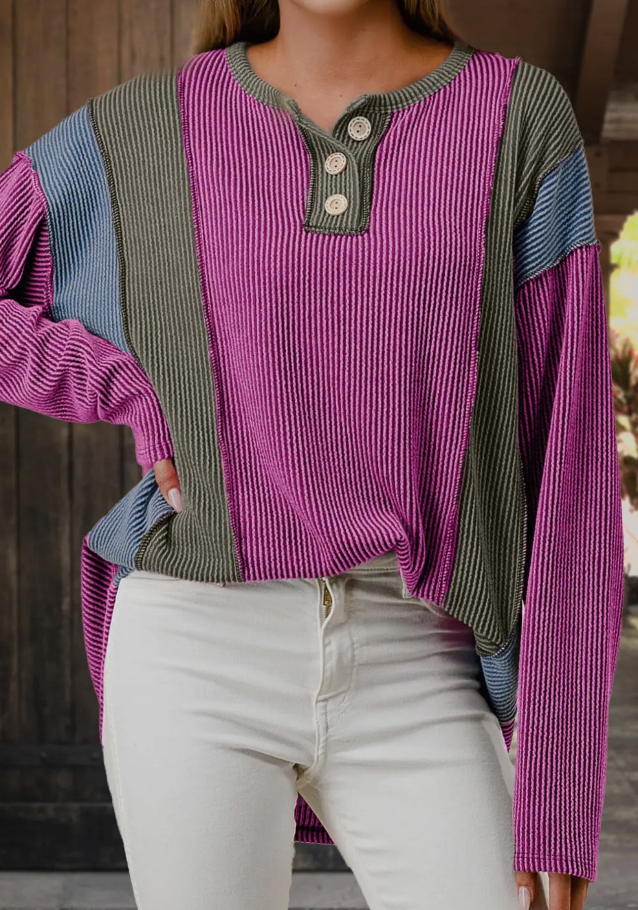 Sasha Color Block Top