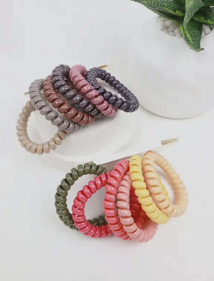 6 piece hair coil set