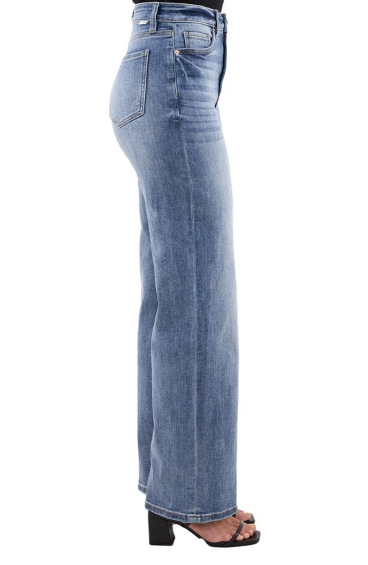 Hailey RFM high rise wide leg jean