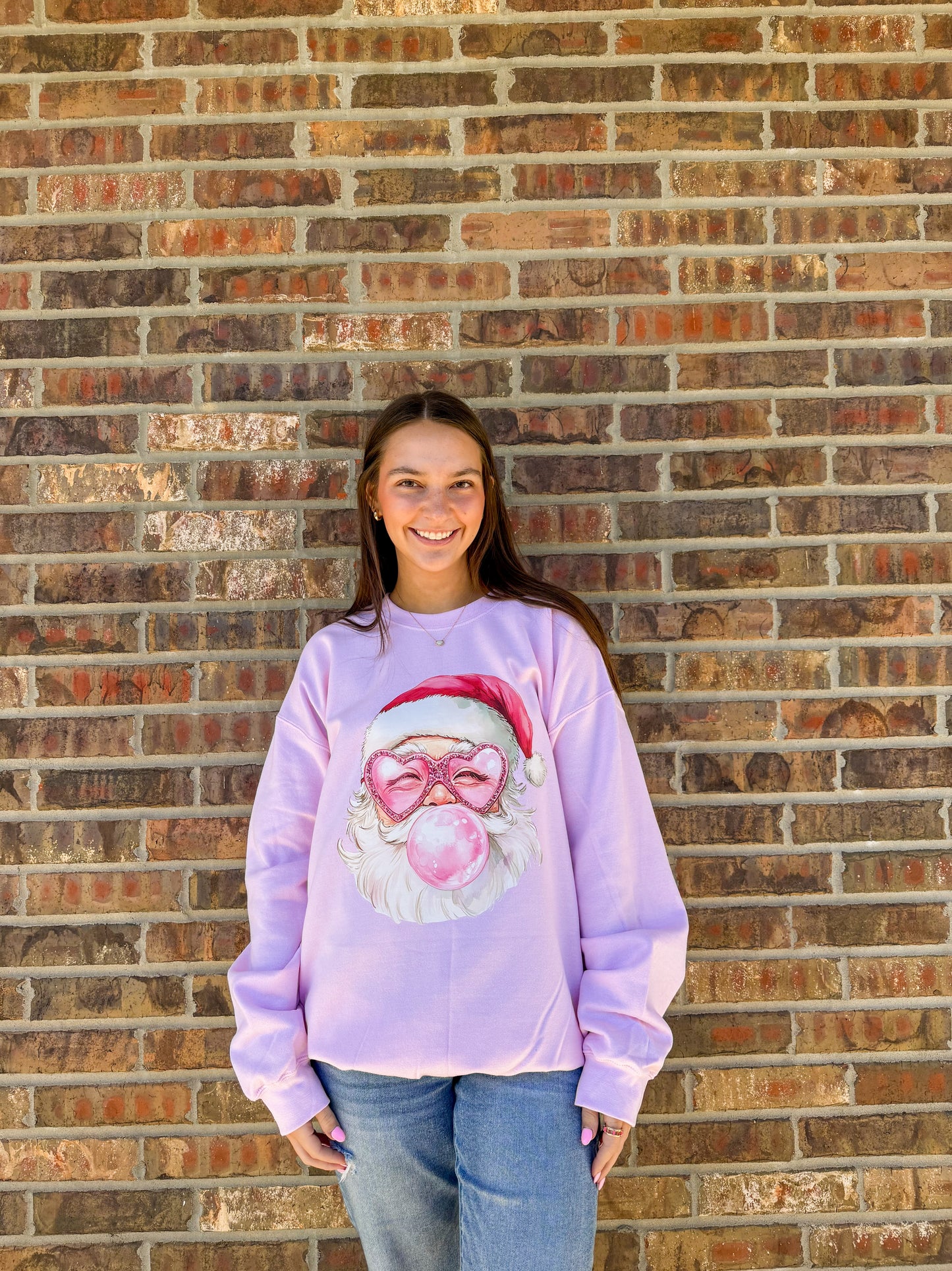 Santa Bubble Gum Sweatshirt