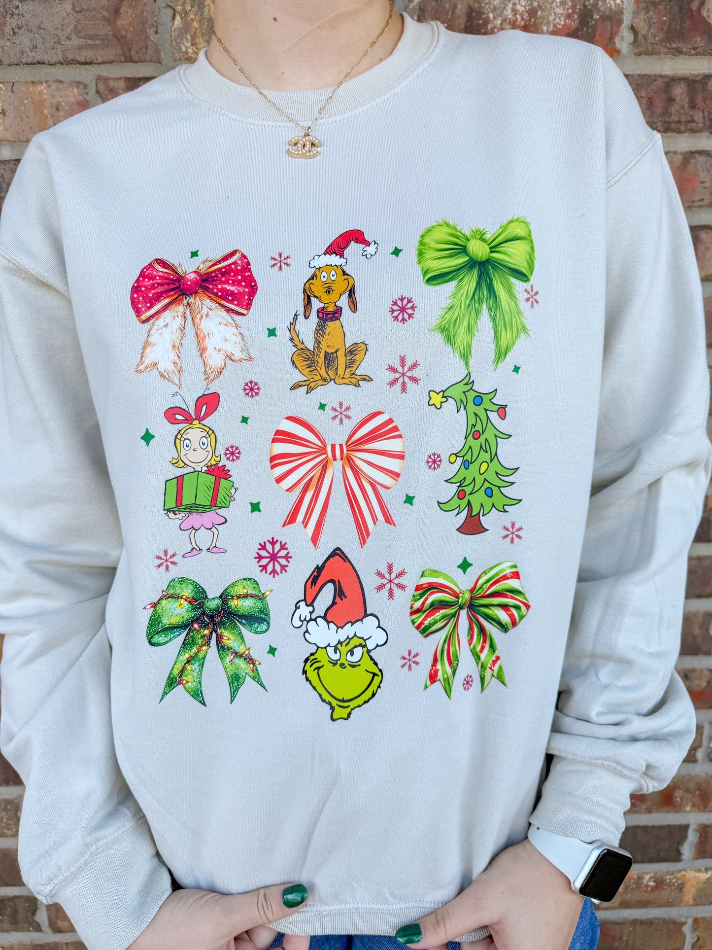 Grinches & Bows Sweatshirt