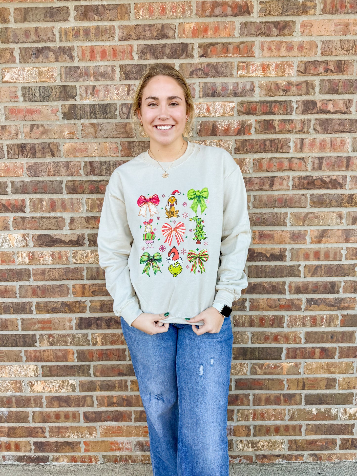 Grinches & Bows Sweatshirt