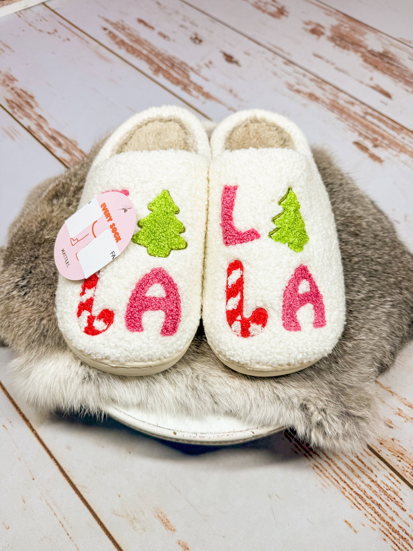 FALALALA Christmas Slippers