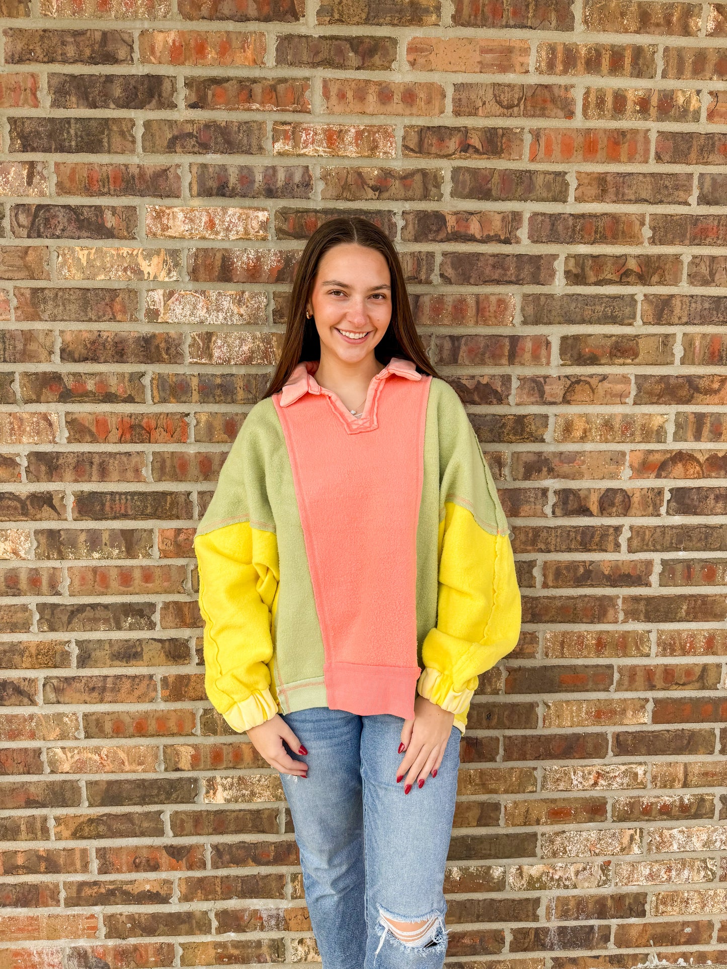 Molly French Terry Colorblock Top