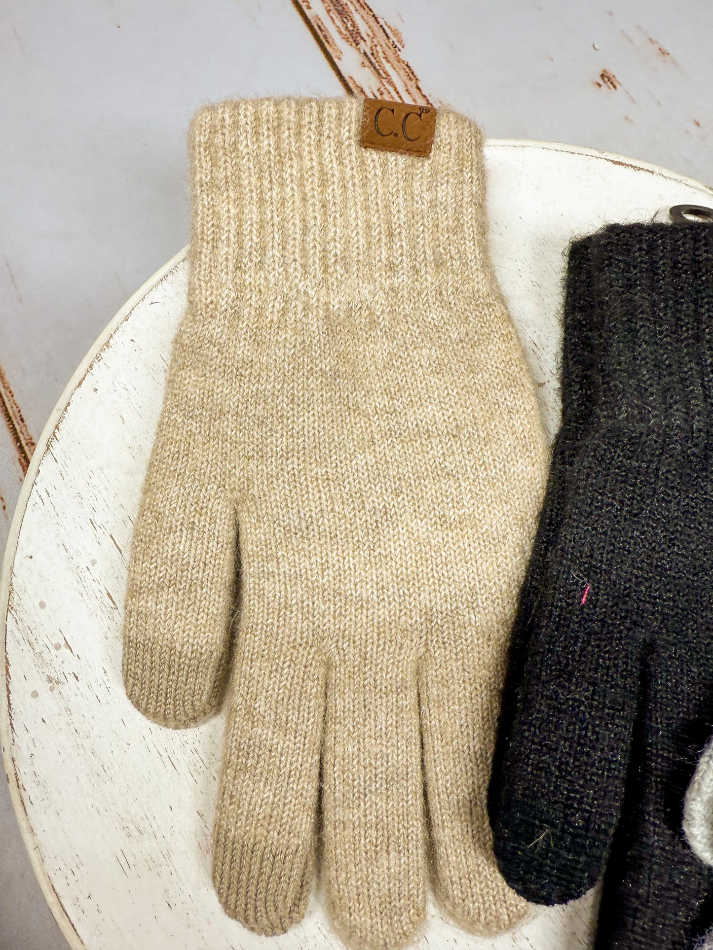 Brynn Heather Knit Gloves