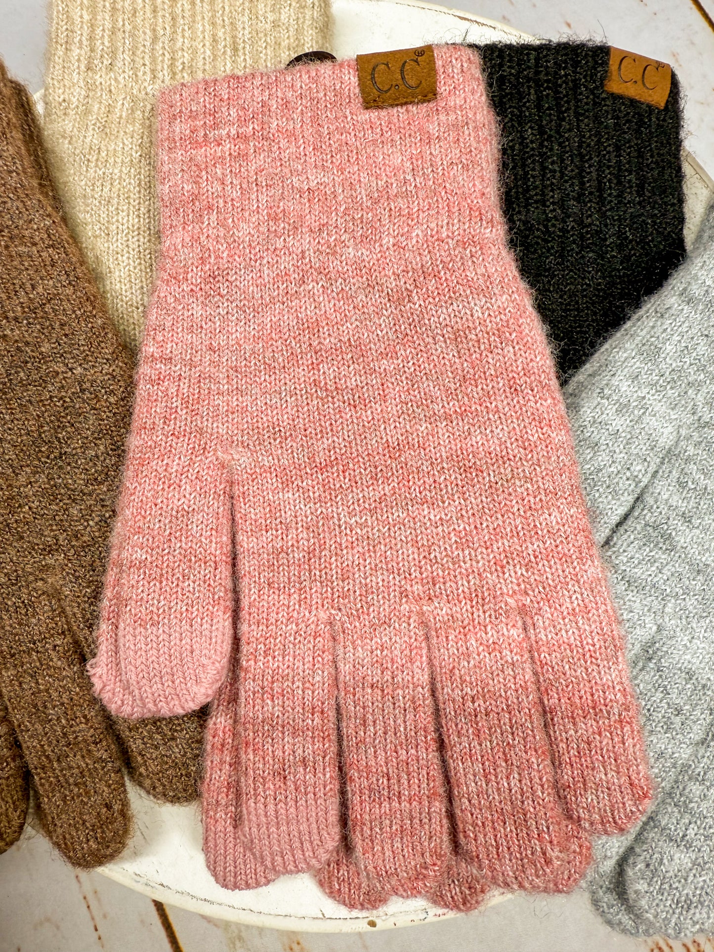 Brynn Heather Knit Gloves