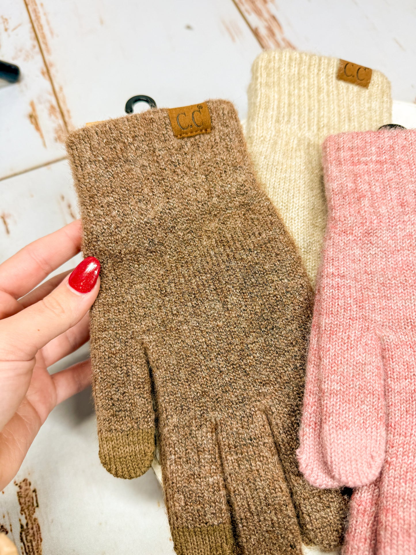 Brynn Heather Knit Gloves