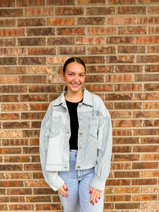 Blue Jean Textured Jacket