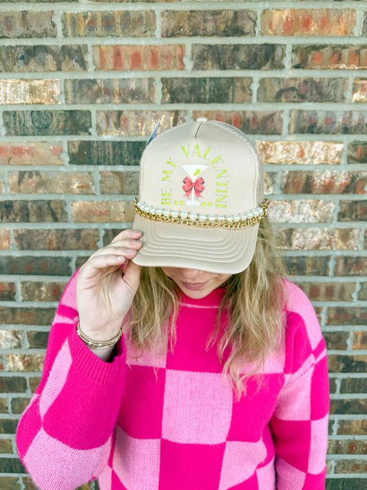 Valentine Martini Trucker Hat