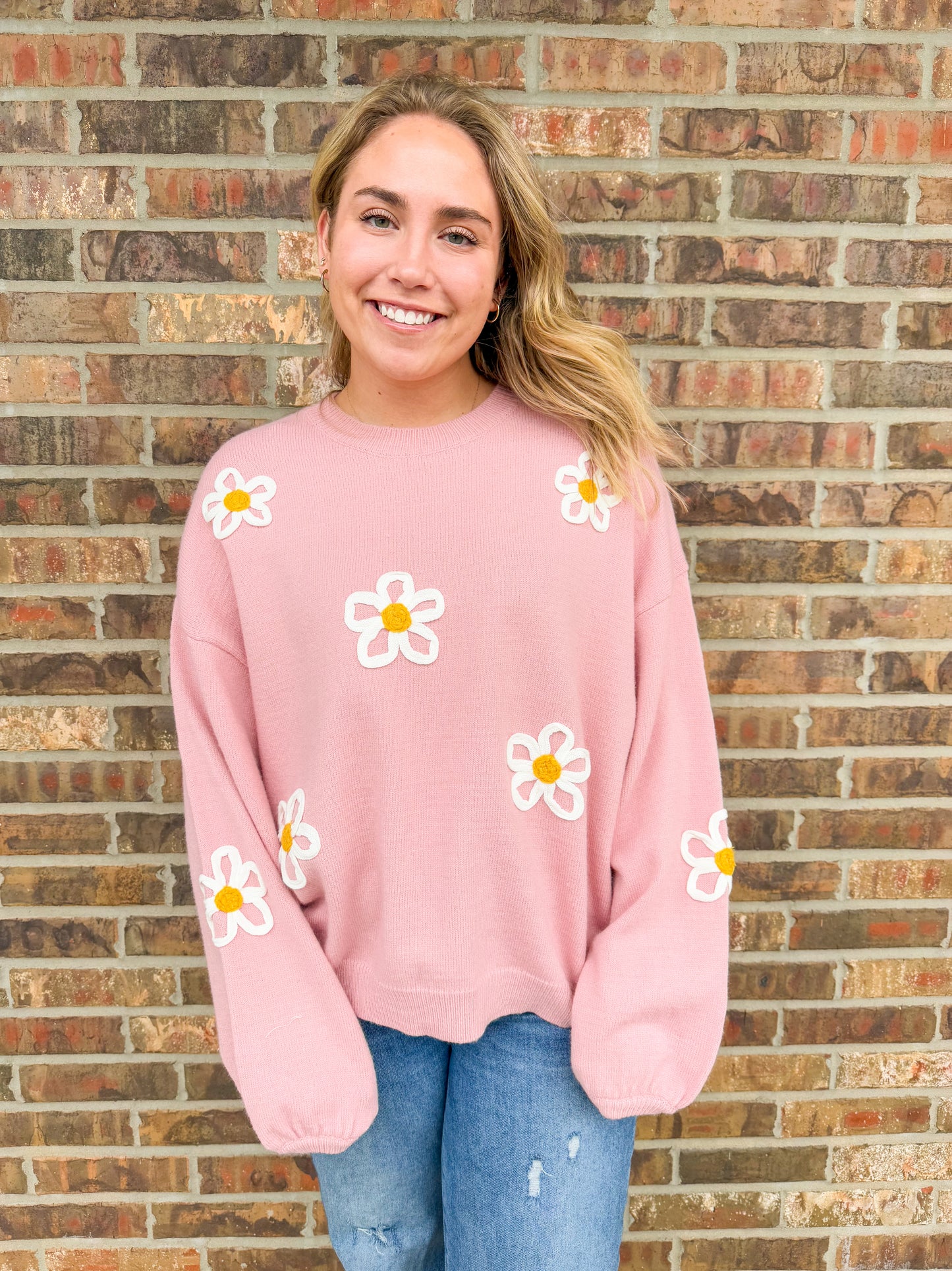 Eva Floral Knit Sweater