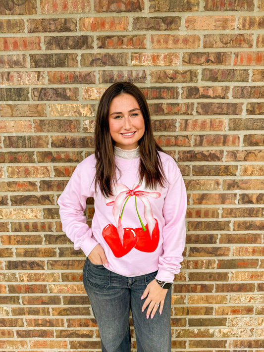 Pink Cherry Sweatshirt