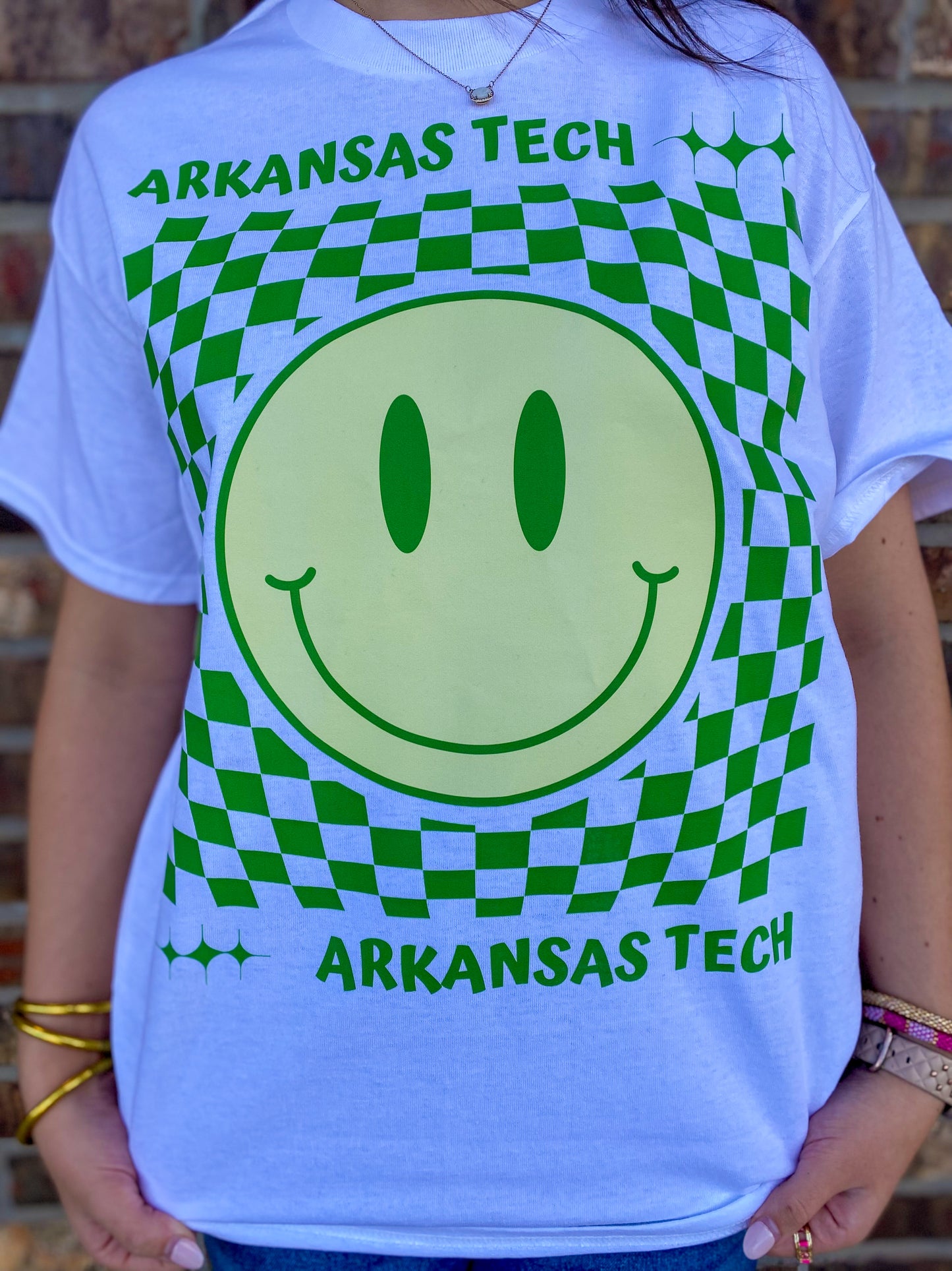 Arkansas Tech Checkered Tee