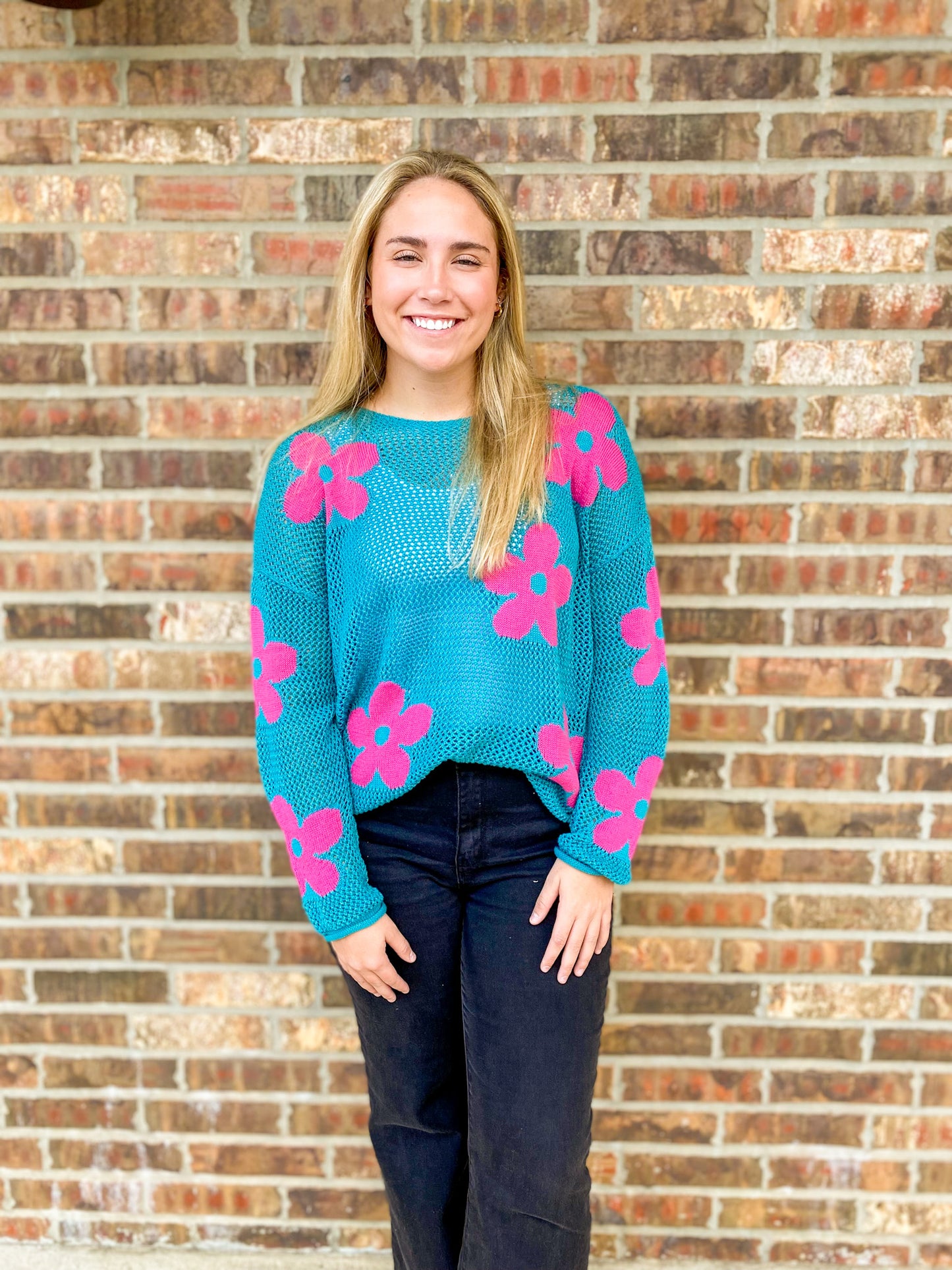 Hanna Crochet Floral Top