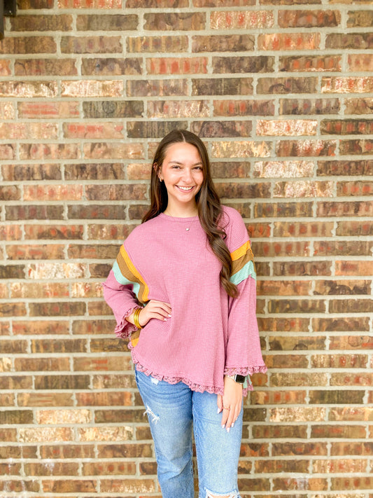 Jacque Ribbed Tunic Top