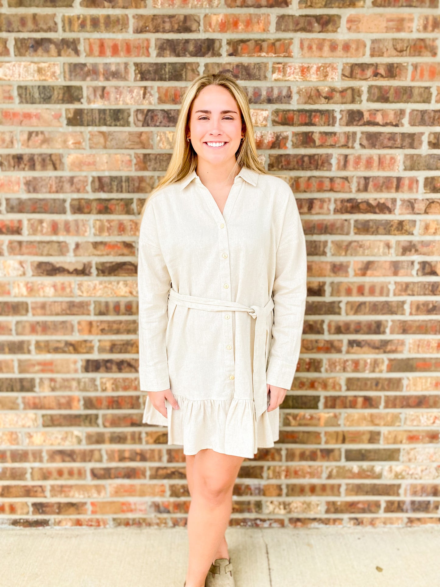 Justine Button Down Shirt Dress