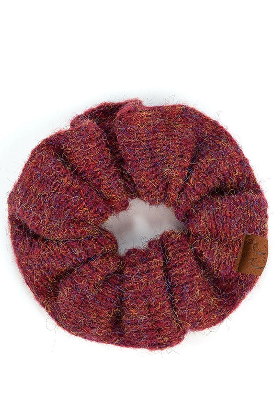 C.C Multi Yarn Knit Soft Scrunchies