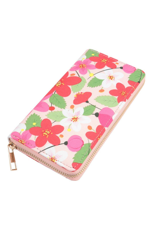 Floral Zipper Wallet